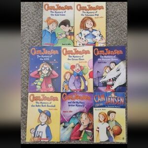 Cam Jansen Lot Of 8 Mystery David Adler, Chapter Books For 1st 2nd Grade